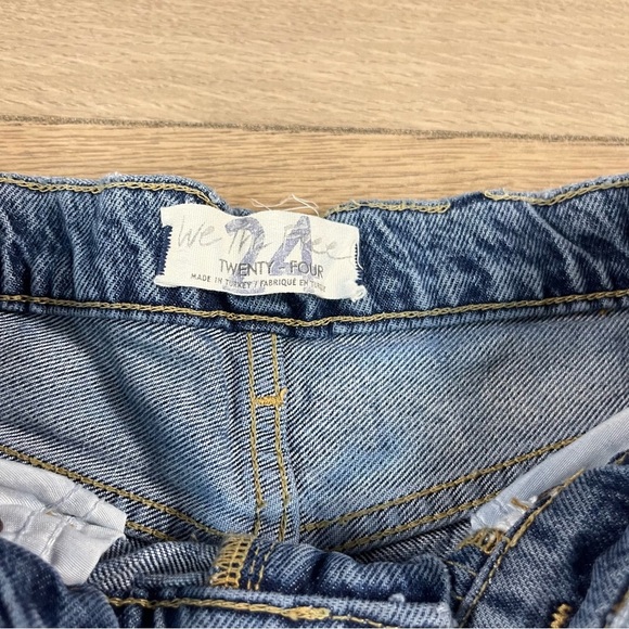 We the Free Women’s Lita Jeans Ripped Frayed Raw Hem High Waist - Picture 10 of 16